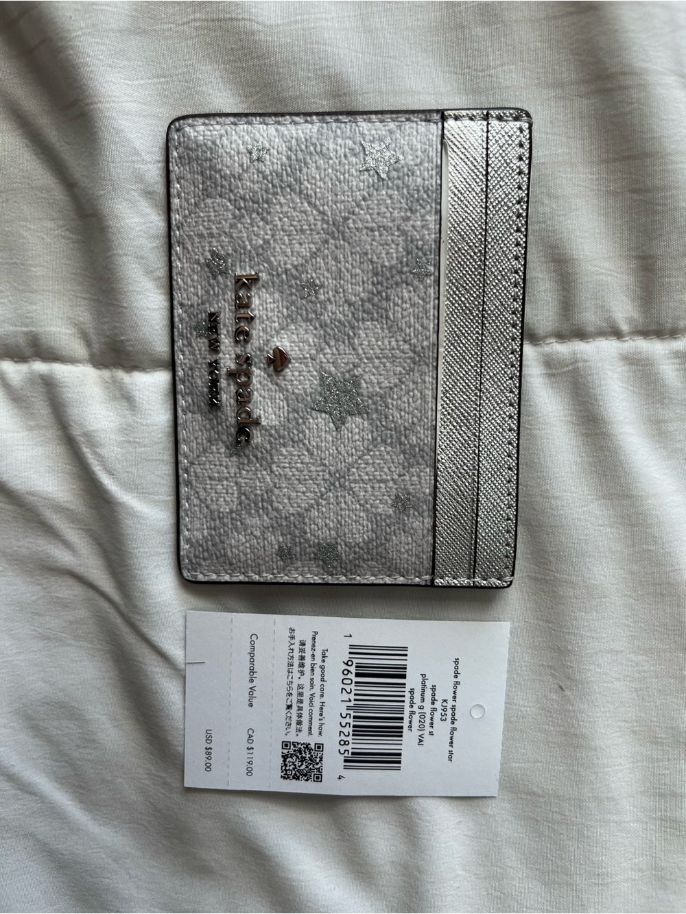 kate spade Silver Star Cardholder Wallet